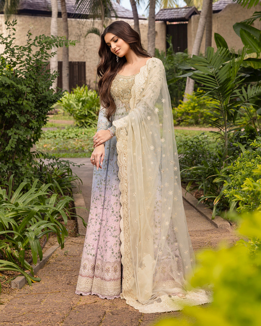 Faiza Saqlain | Zinnia Lawn 25 | Freesia -  Faiza Saqlain Ladies Clothes -  House of Maryam