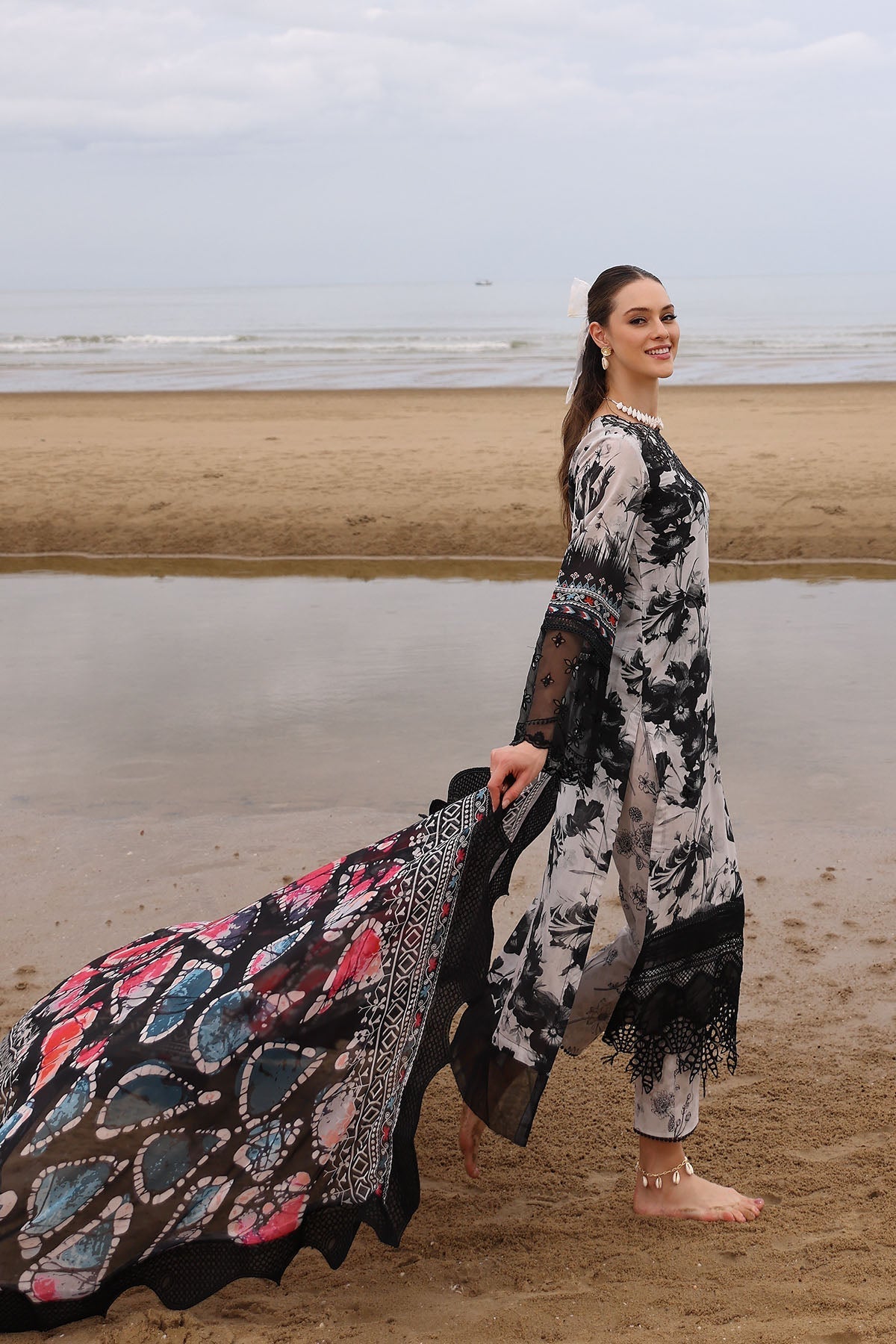 Nureh | Gardenia Embroidered Lawn 25 | NSG-175 -   Ladies Clothes -  Saira Saqlain