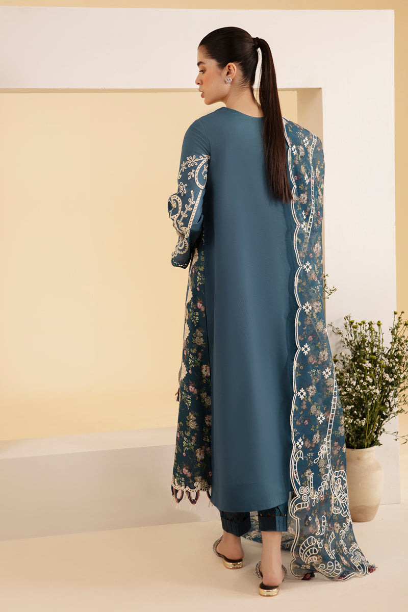 Qalamkar | Qlinekari Luxury Lawn | SQ-05 ELA - Saira Saqlain