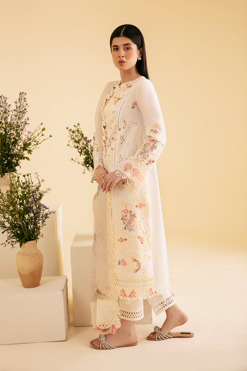 Qalamkar | Qlinekari Luxury Lawn | SQ-01 SARV - Saira Saqlain