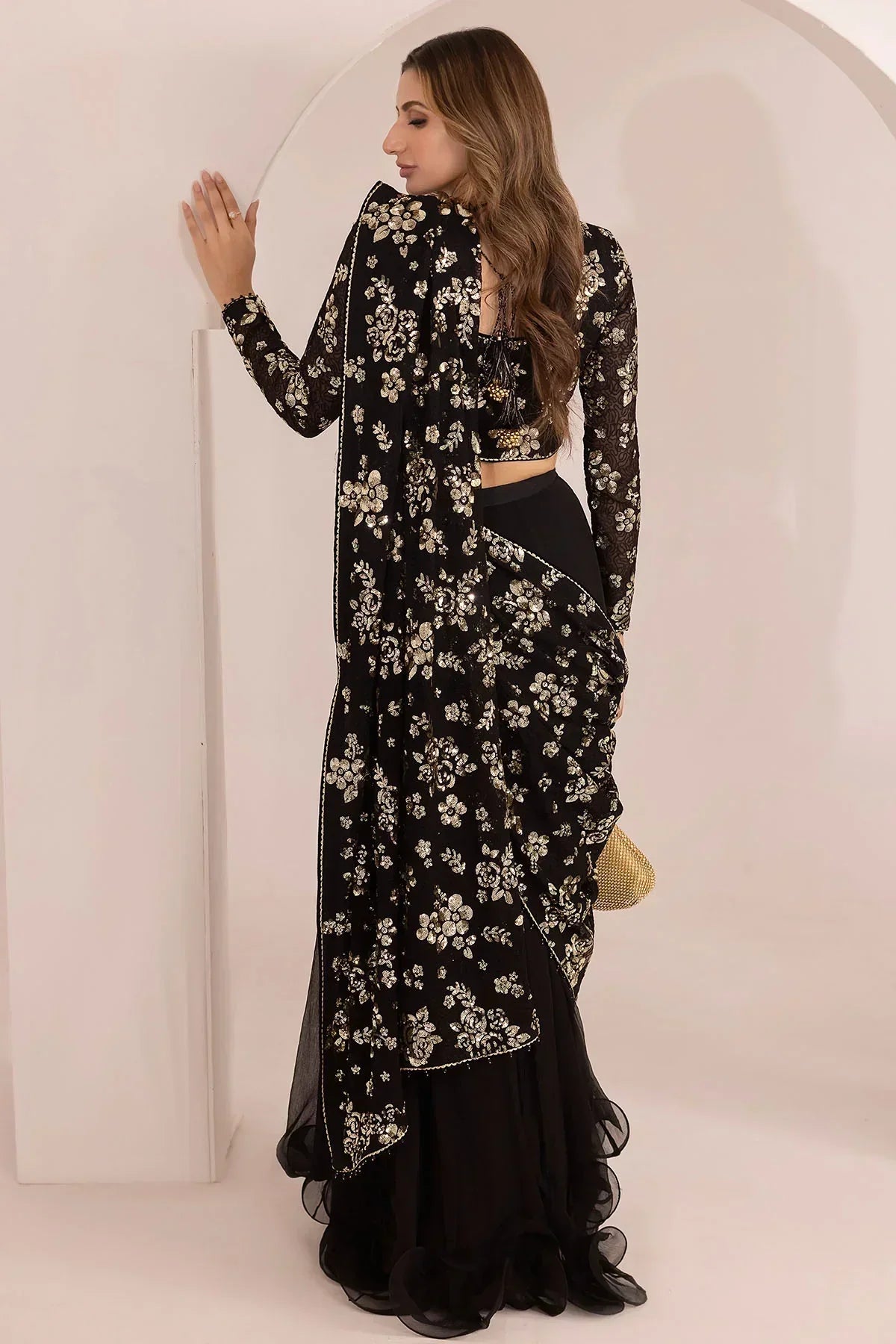 Jazmin | Formals Collection | EMBROIDERED CHIFFON UC-3021 - Saira Saqlain