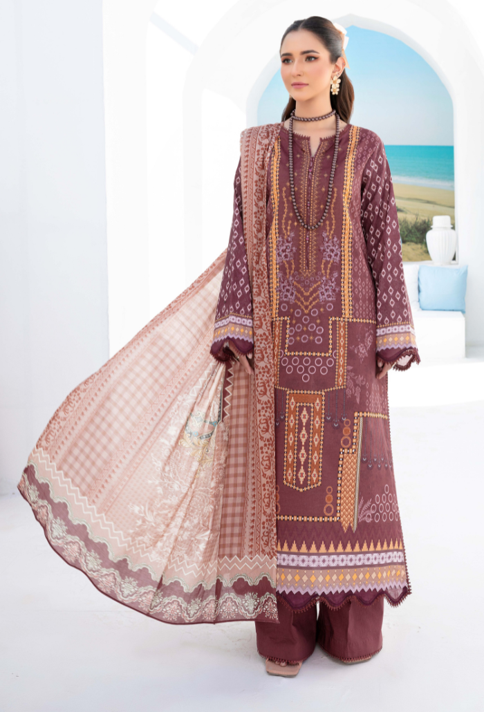 Humdum | Saira Bano Lawn 24 | D07 - Saira Saqlain