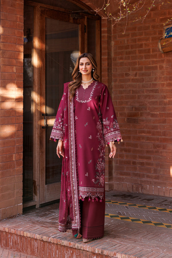 Farasha | Dastoor Embroidered Lawn SS24 | RUBY GLAM - Saira Saqlain