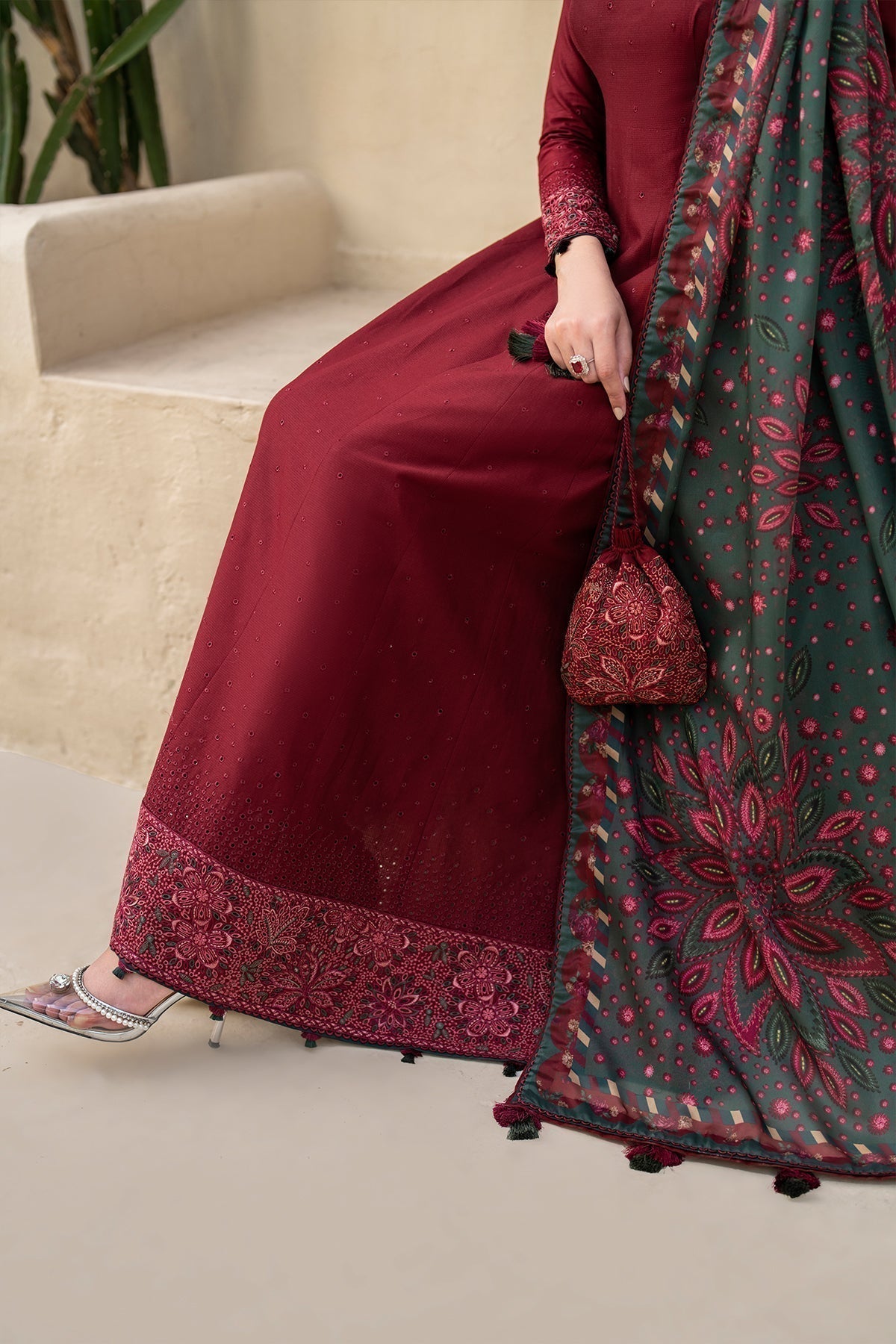 Jazmin | Irish Lawn SS 24 | D7 - Saira Saqlain