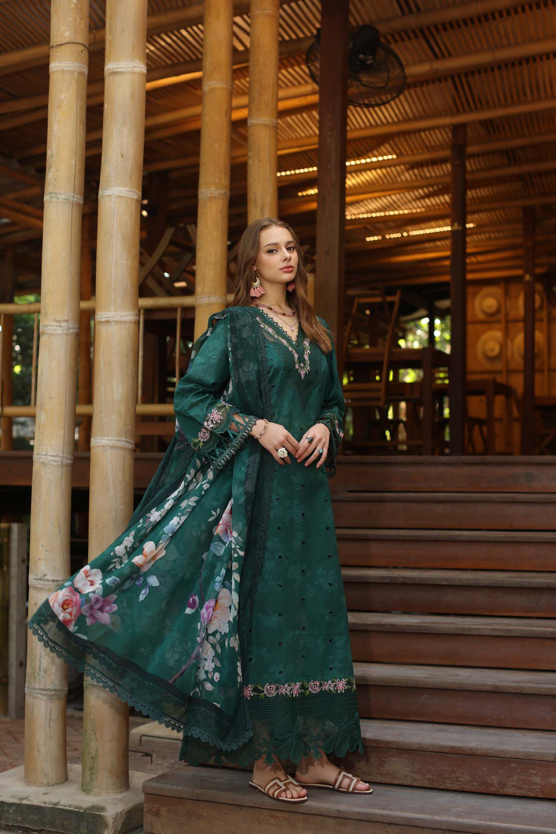 Noor by Saadia Asad | Eid Luxe Printedkari | D9-B -   Ladies Clothes -  Saira Saqlain