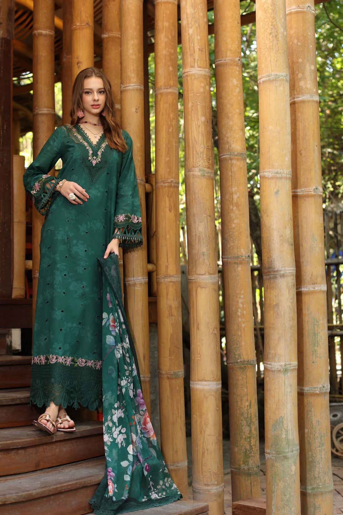 Noor by Saadia Asad | Eid Luxe Printedkari | D9-B -   Ladies Clothes -  Saira Saqlain