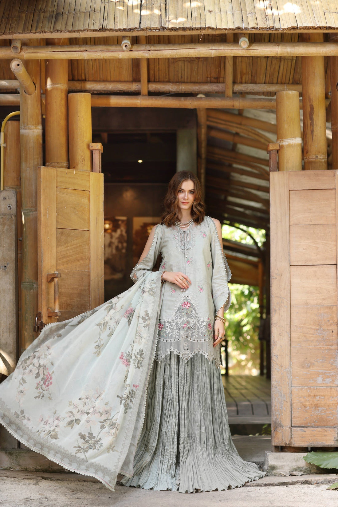 Noor by Saadia Asad | Eid Luxe Printedkari | D2-A -   Ladies Clothes -  Saira Saqlain