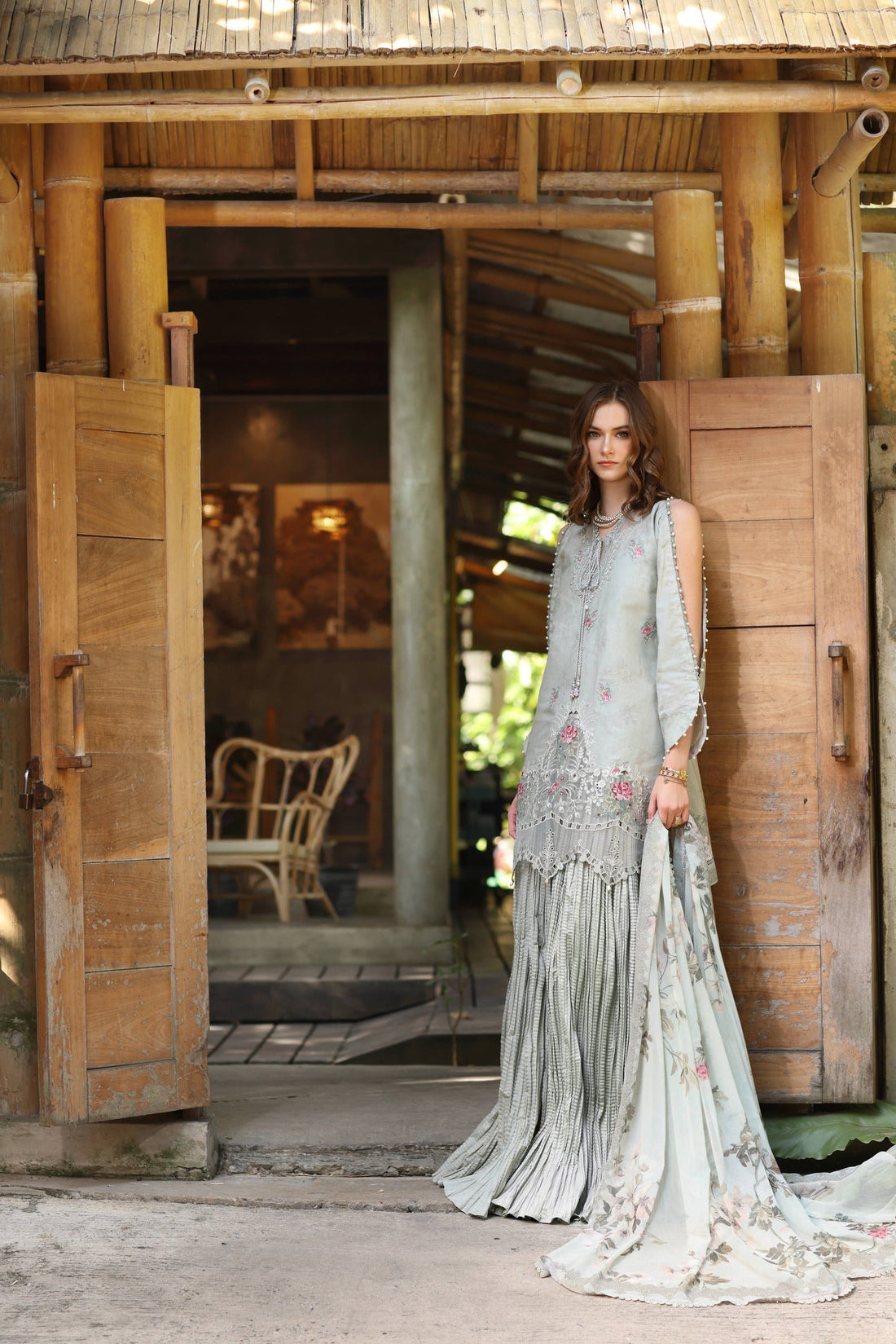 Noor by Saadia Asad | Eid Luxe Printedkari | D2-A -   Ladies Clothes -  Saira Saqlain