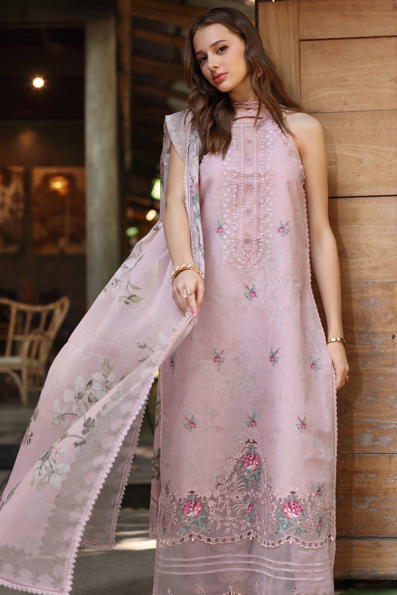 Noor by Saadia Asad | Eid Luxe Printedkari | D2-B -   Ladies Clothes -  Saira Saqlain