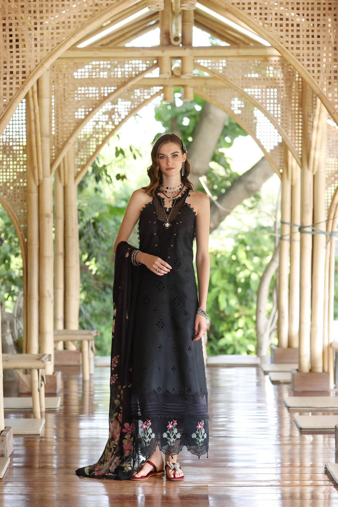 Noor by Saadia Asad | Eid Luxe Printedkari | D7-A -   Ladies Clothes -  Saira Saqlain