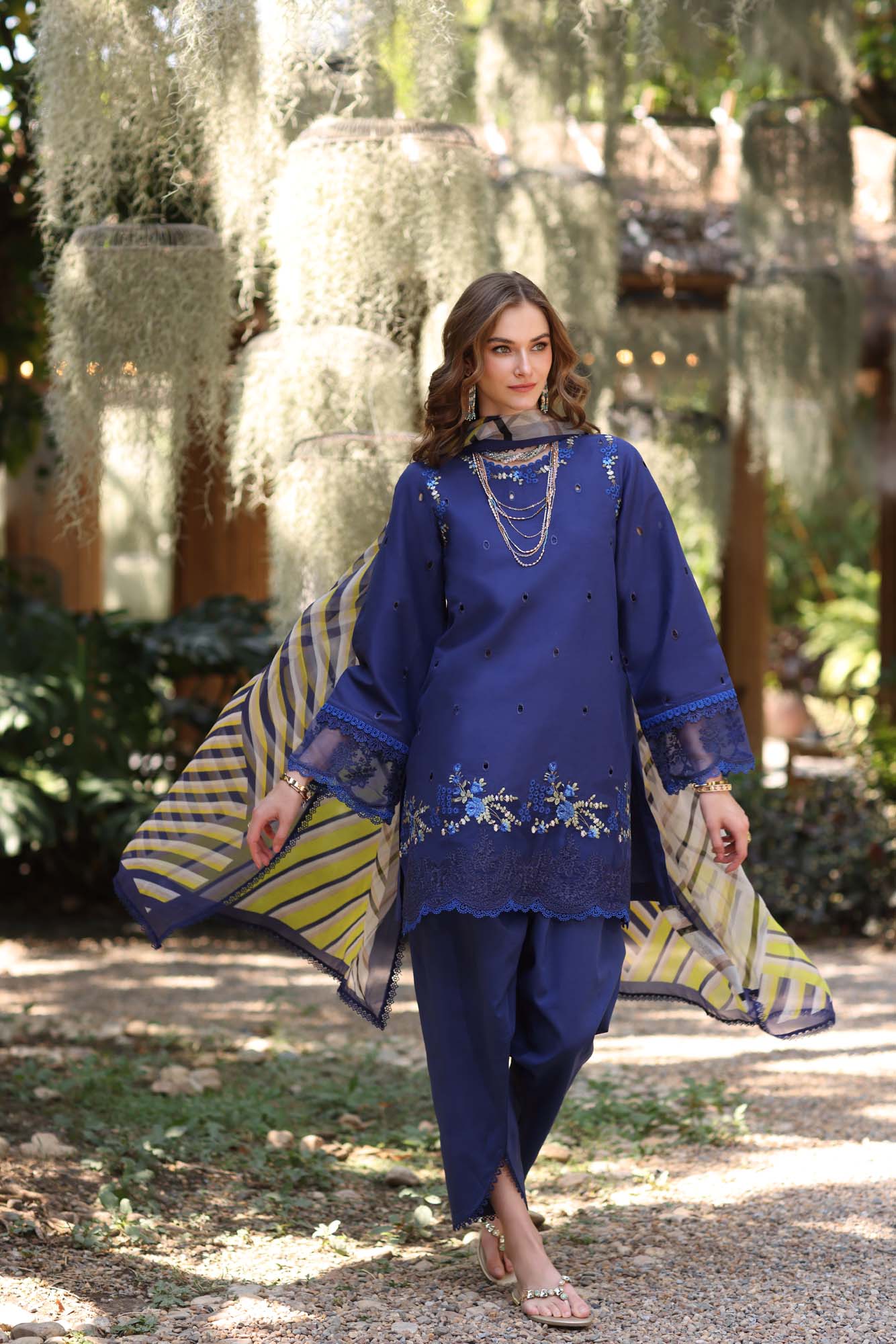 Noor by Saadia Asad | Eid Luxe Printedkari | D3-A -   Ladies Clothes -  Saira Saqlain
