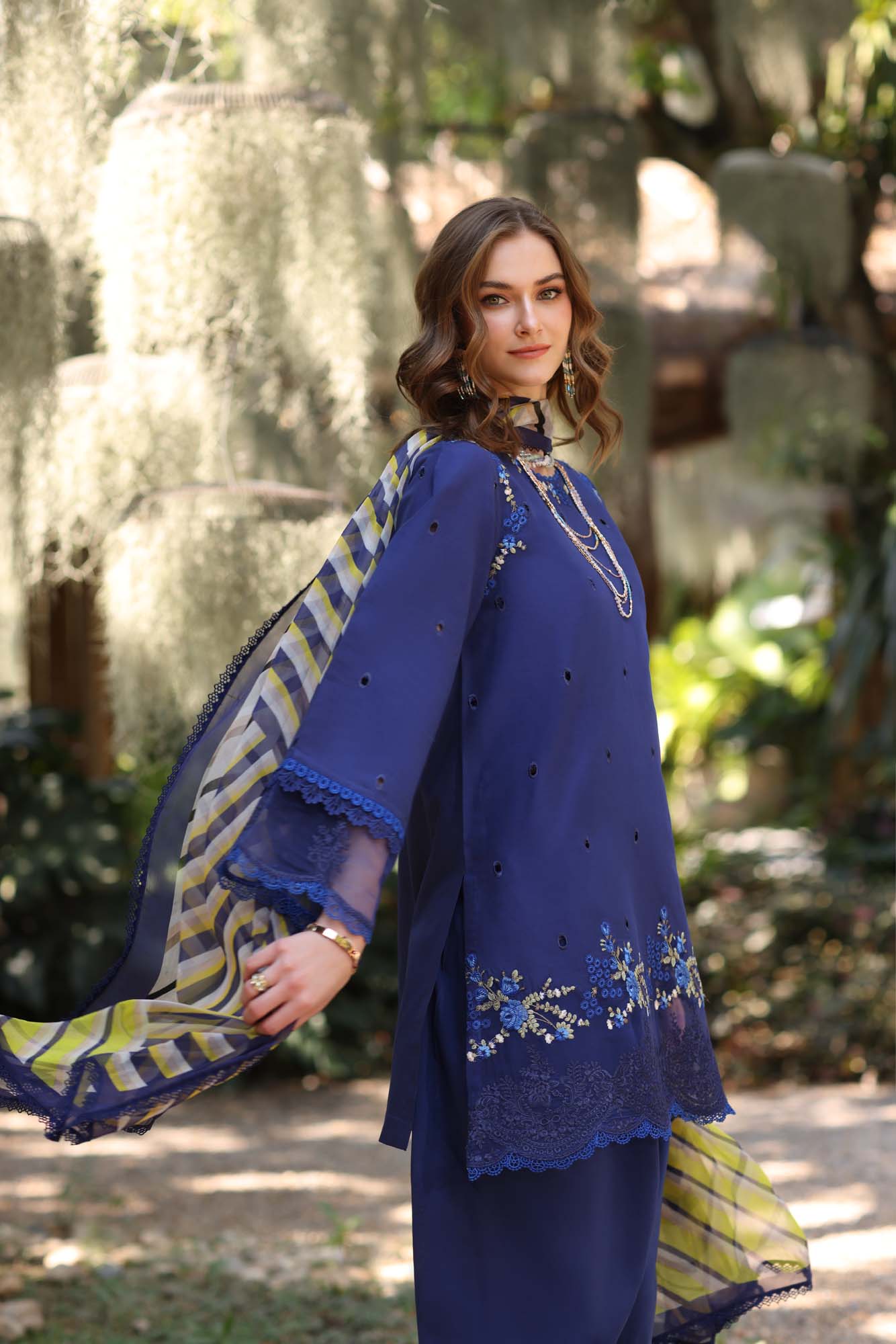 Noor by Saadia Asad | Eid Luxe Printedkari | D3-A -   Ladies Clothes -  Saira Saqlain