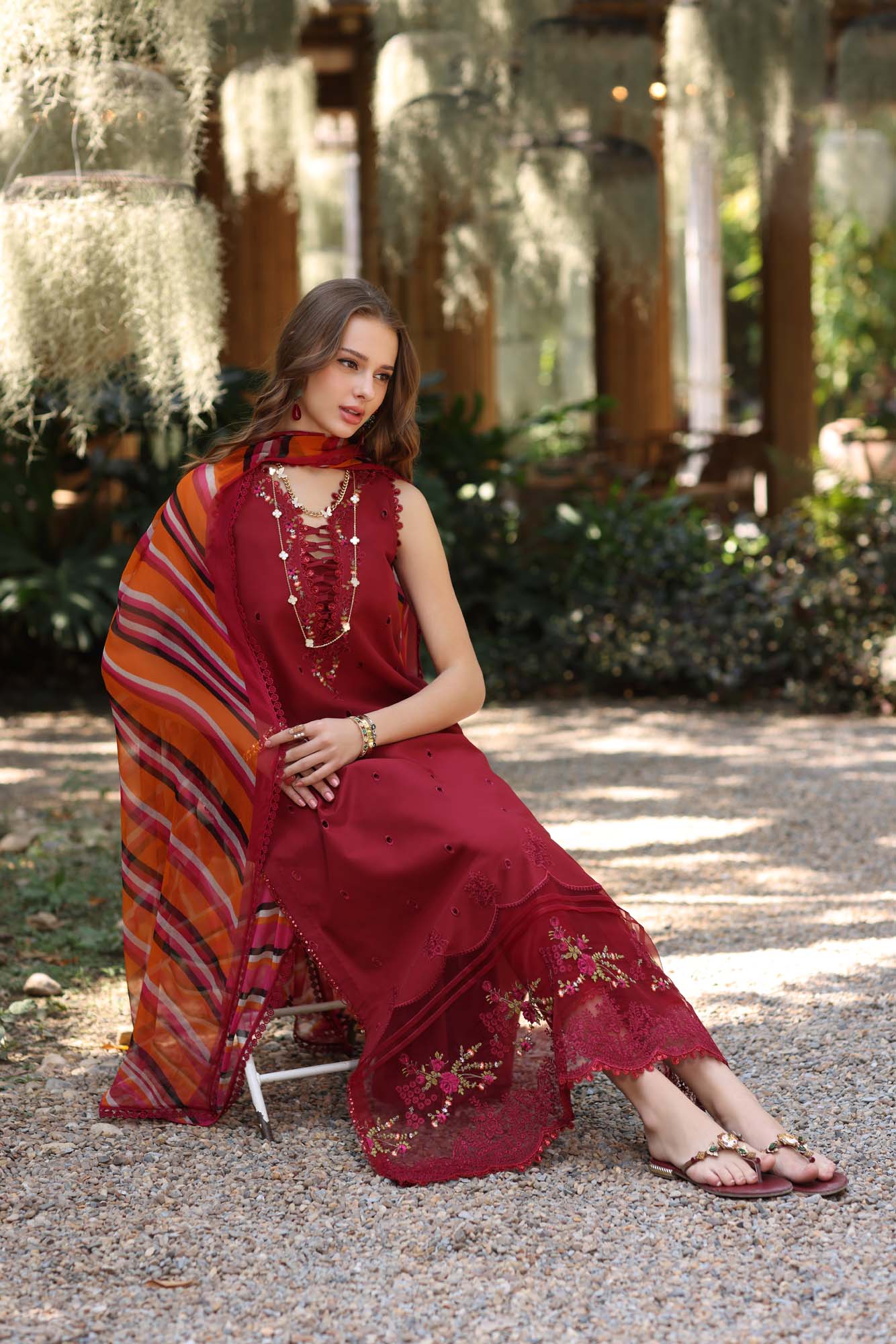Noor by Saadia Asad | Eid Luxe Printedkari | D3-B -   Ladies Clothes -  Saira Saqlain