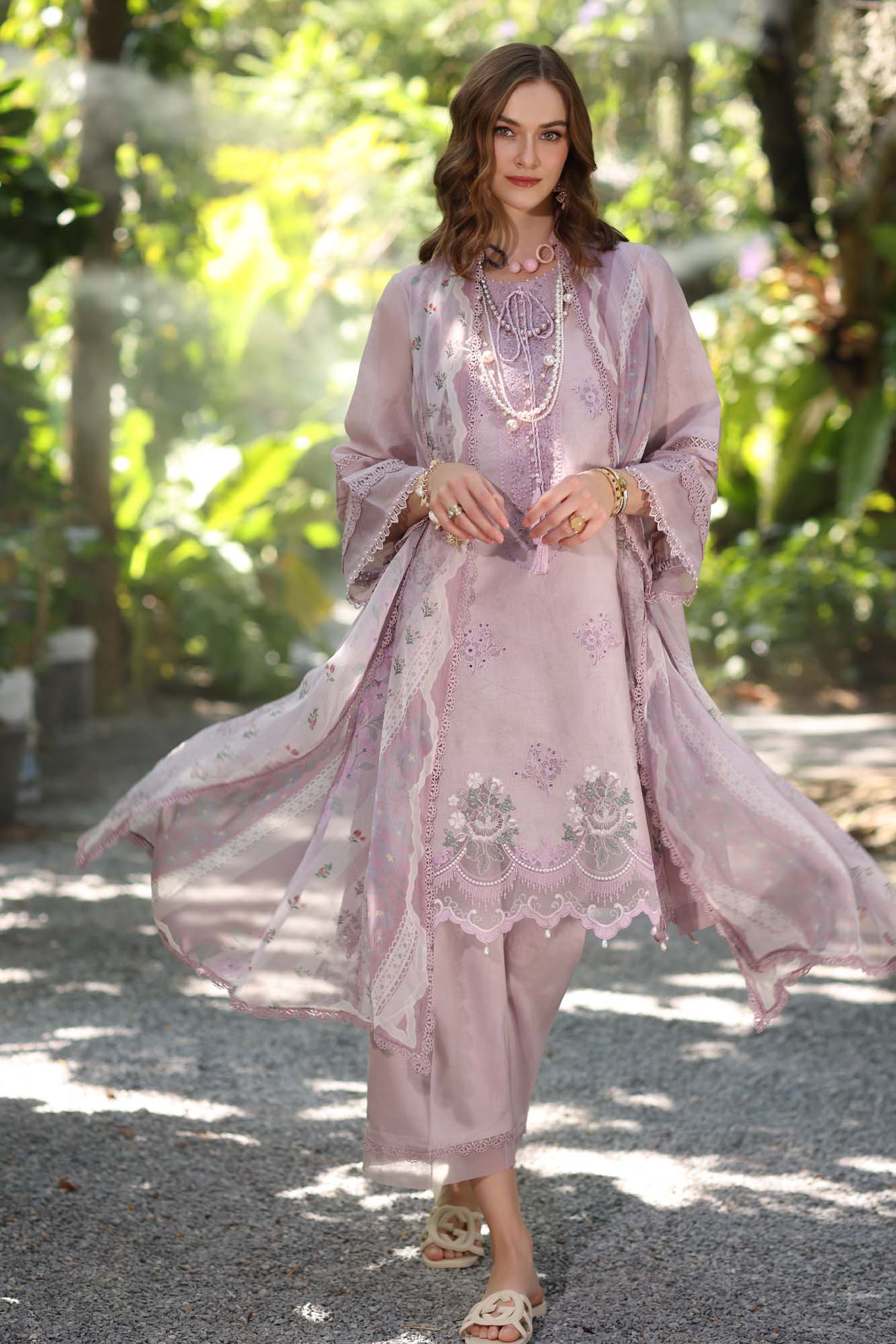 Noor by Saadia Asad | Eid Luxe Printedkari | D6-B -   Ladies Clothes -  Saira Saqlain