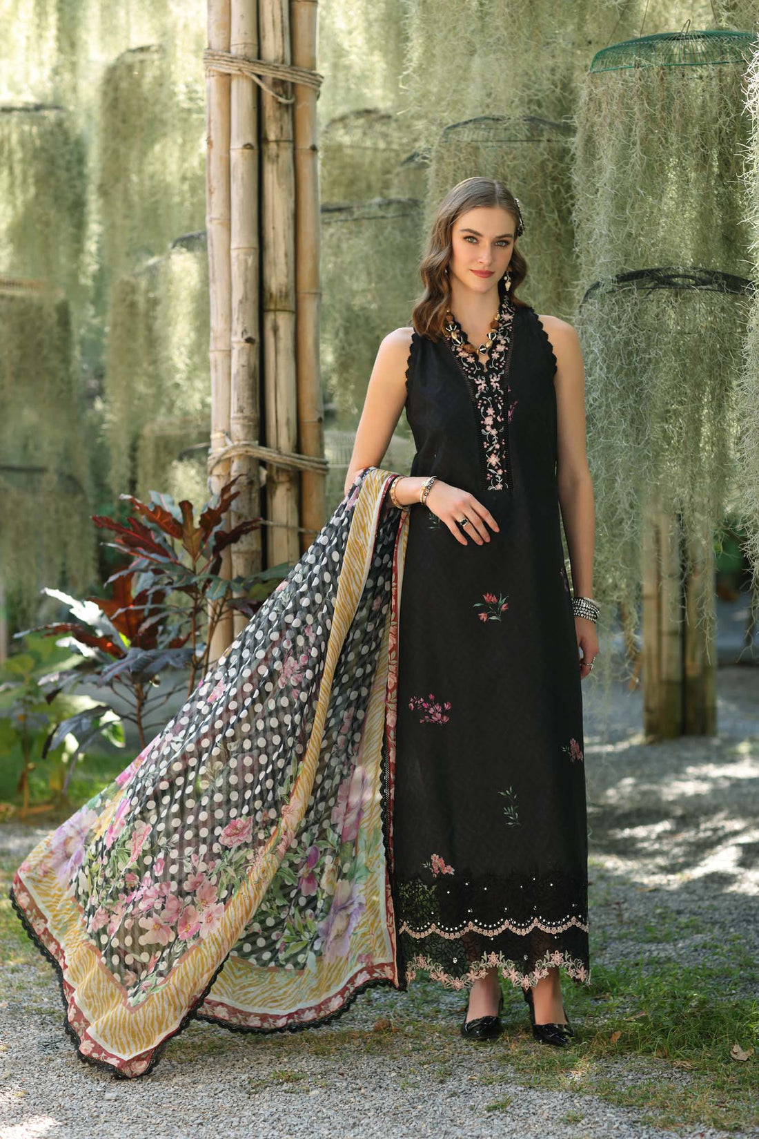 Noor by Saadia Asad | Eid Luxe Printedkari | D10-B -   Ladies Clothes -  Saira Saqlain