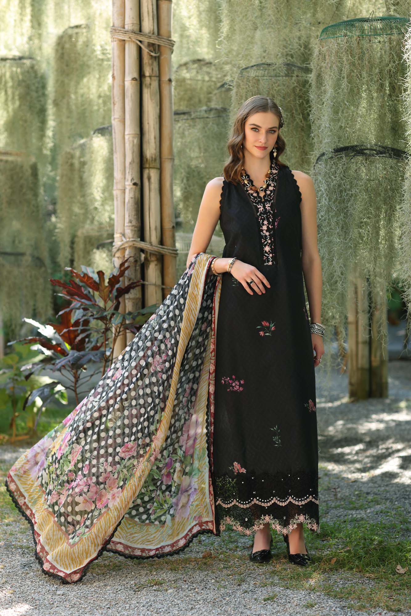 Noor by Saadia Asad | Eid Luxe Printedkari | D10-B -   Ladies Clothes -  Saira Saqlain