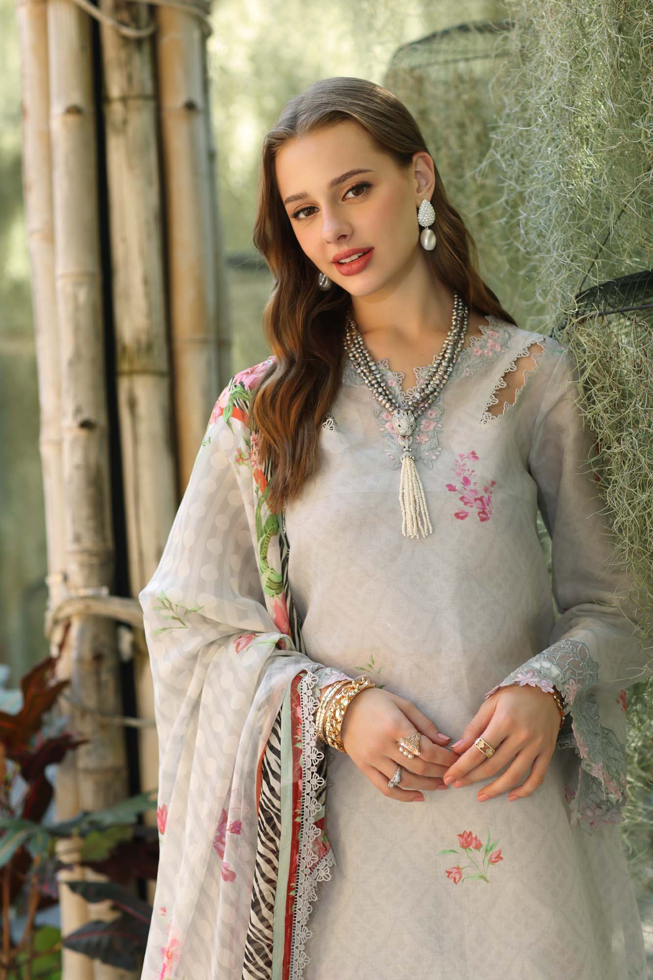 Noor by Saadia Asad | Eid Luxe Printedkari | D10-A -   Ladies Clothes -  Saira Saqlain