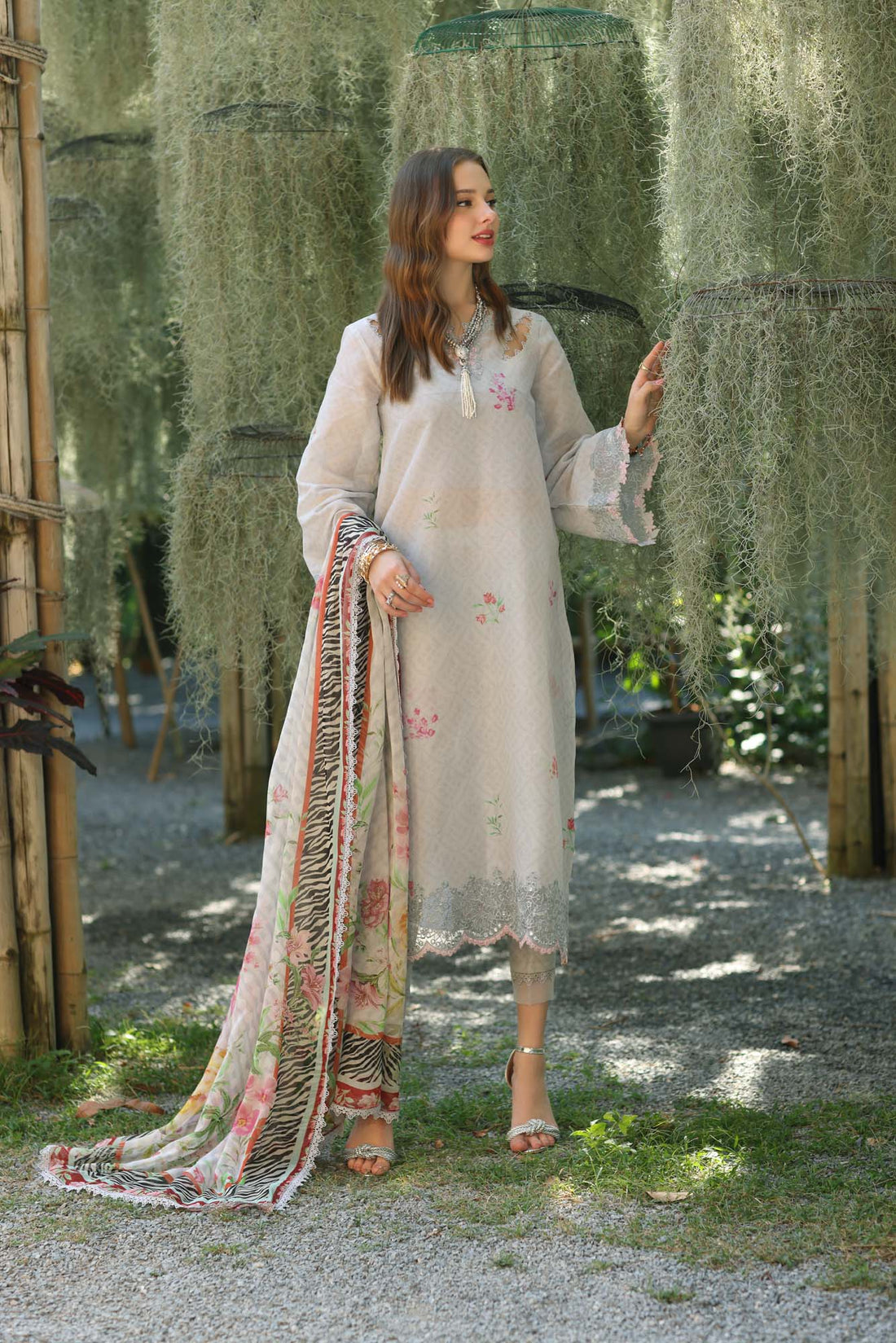 Noor by Saadia Asad | Eid Luxe Printedkari | D10-A -   Ladies Clothes -  Saira Saqlain