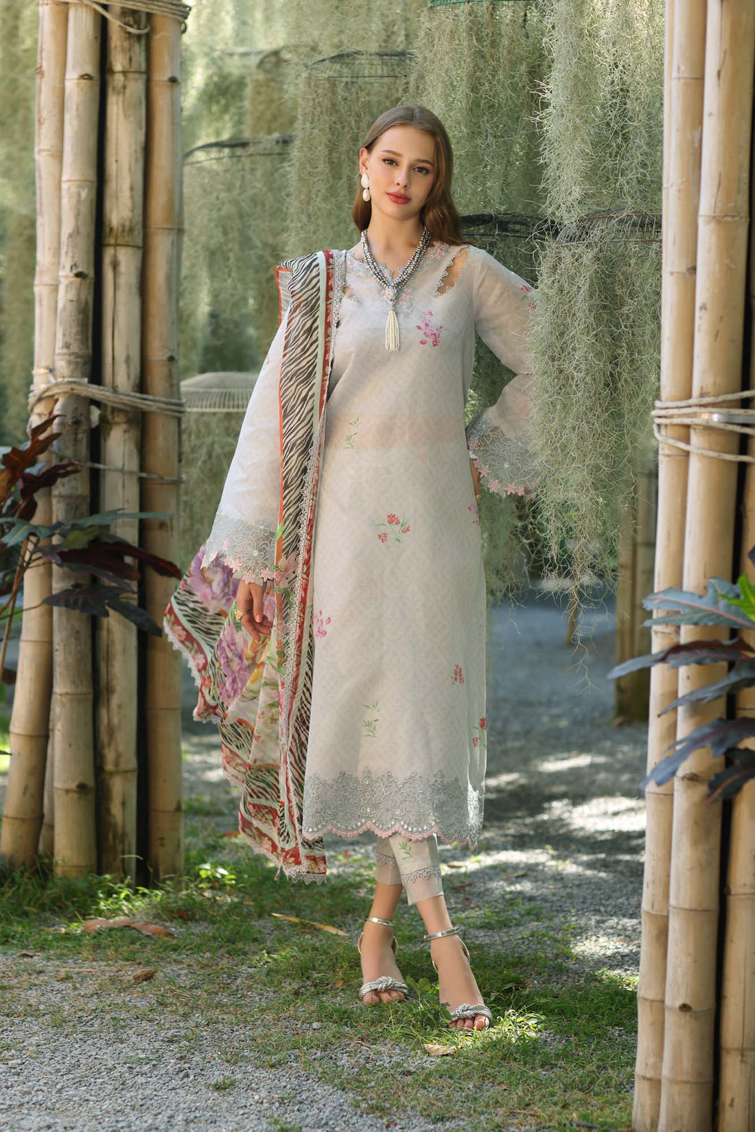 Noor by Saadia Asad | Eid Luxe Printedkari | D10-A -   Ladies Clothes -  Saira Saqlain