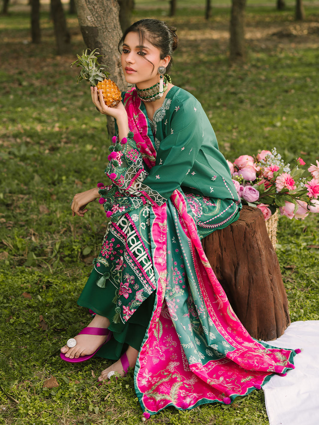 Mahnur | Dahlia Luxury Lawn 25 | Ara -   Ladies Clothes -  Saira Saqlain