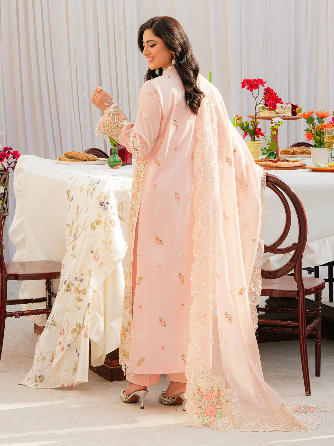 Mahnur | Allenura Luxury Lawn 24 | AZURE - Saira Saqlain
