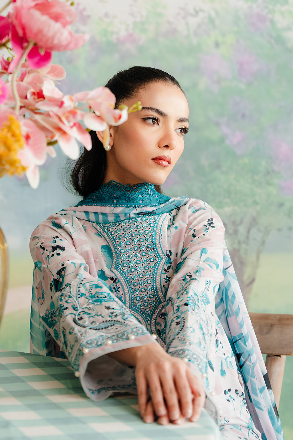 Afrozeh | The Floral Charm | Cashmere - Saira Saqlain