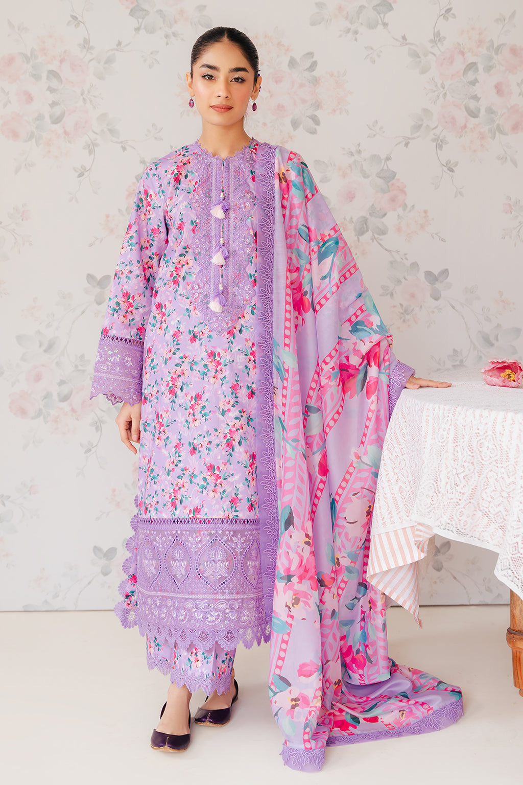 Afrozeh | The Floral Charm | Orchid - Saira Saqlain