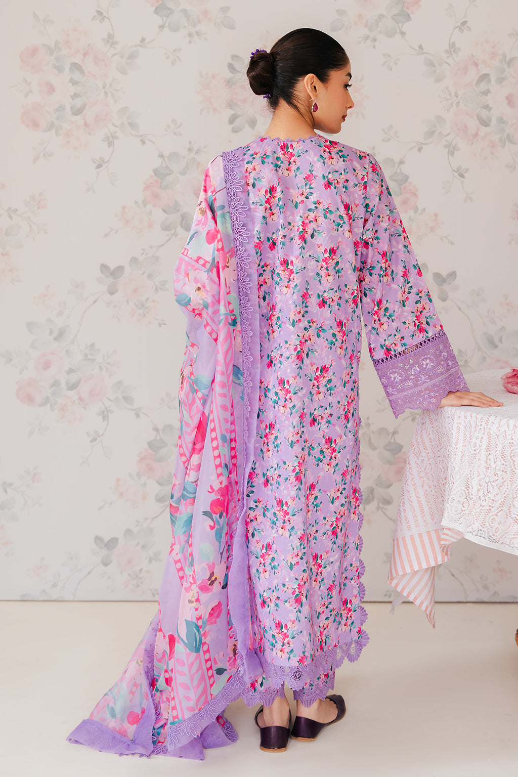 Afrozeh | The Floral Charm | Orchid - Saira Saqlain
