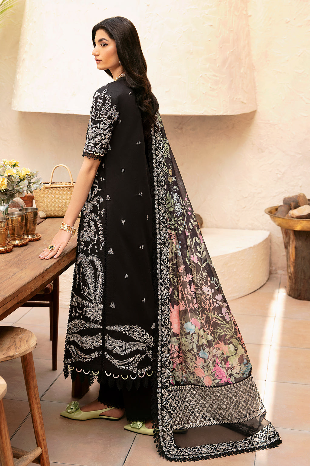 Afrozeh | Cascade Luxury Lawn 24 | Mila - Saira Saqlain