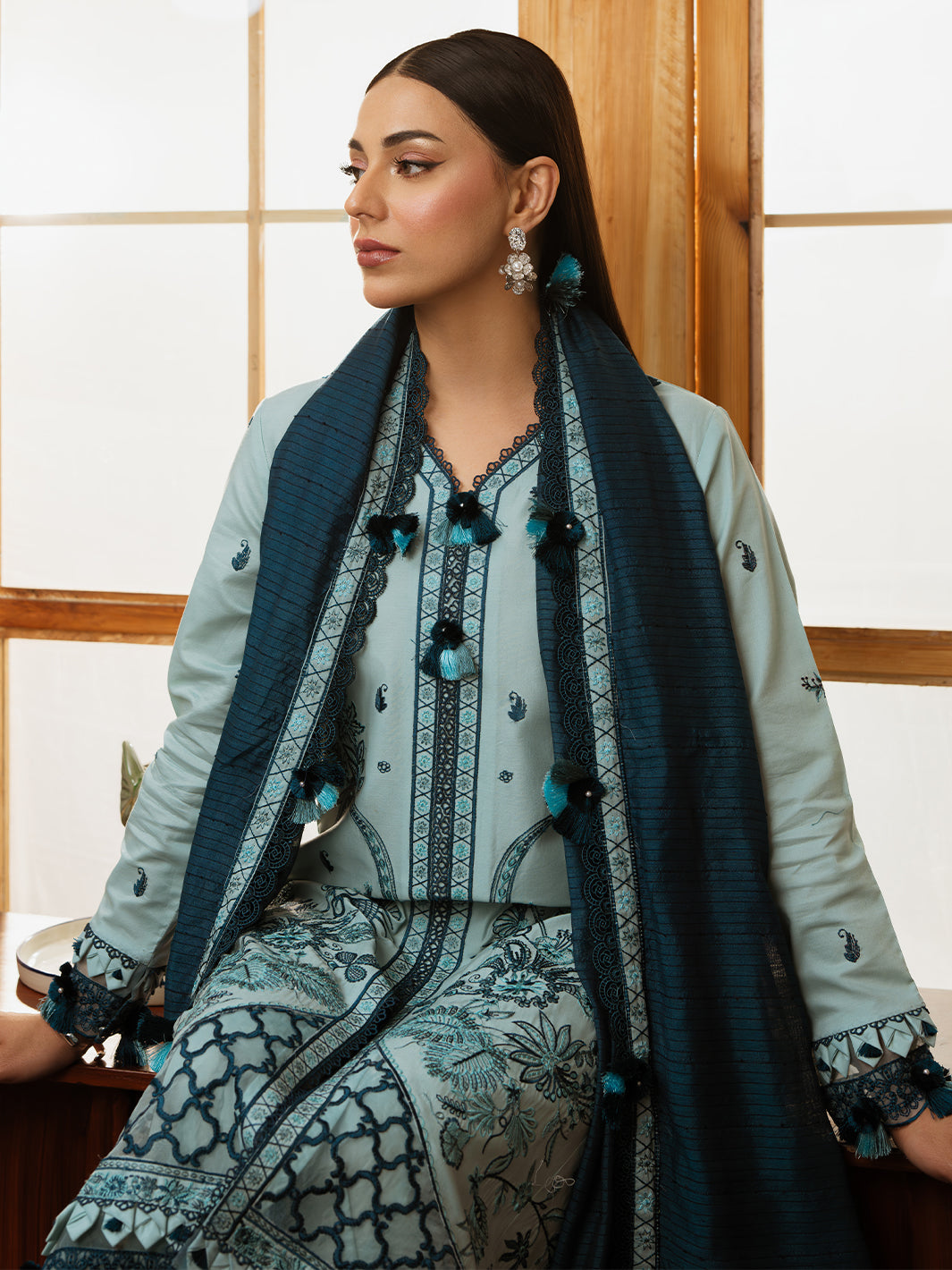 Mahnur | Florence Luxury Lawn 25 | AIYLEEN -   Ladies Clothes -  Saira Saqlain
