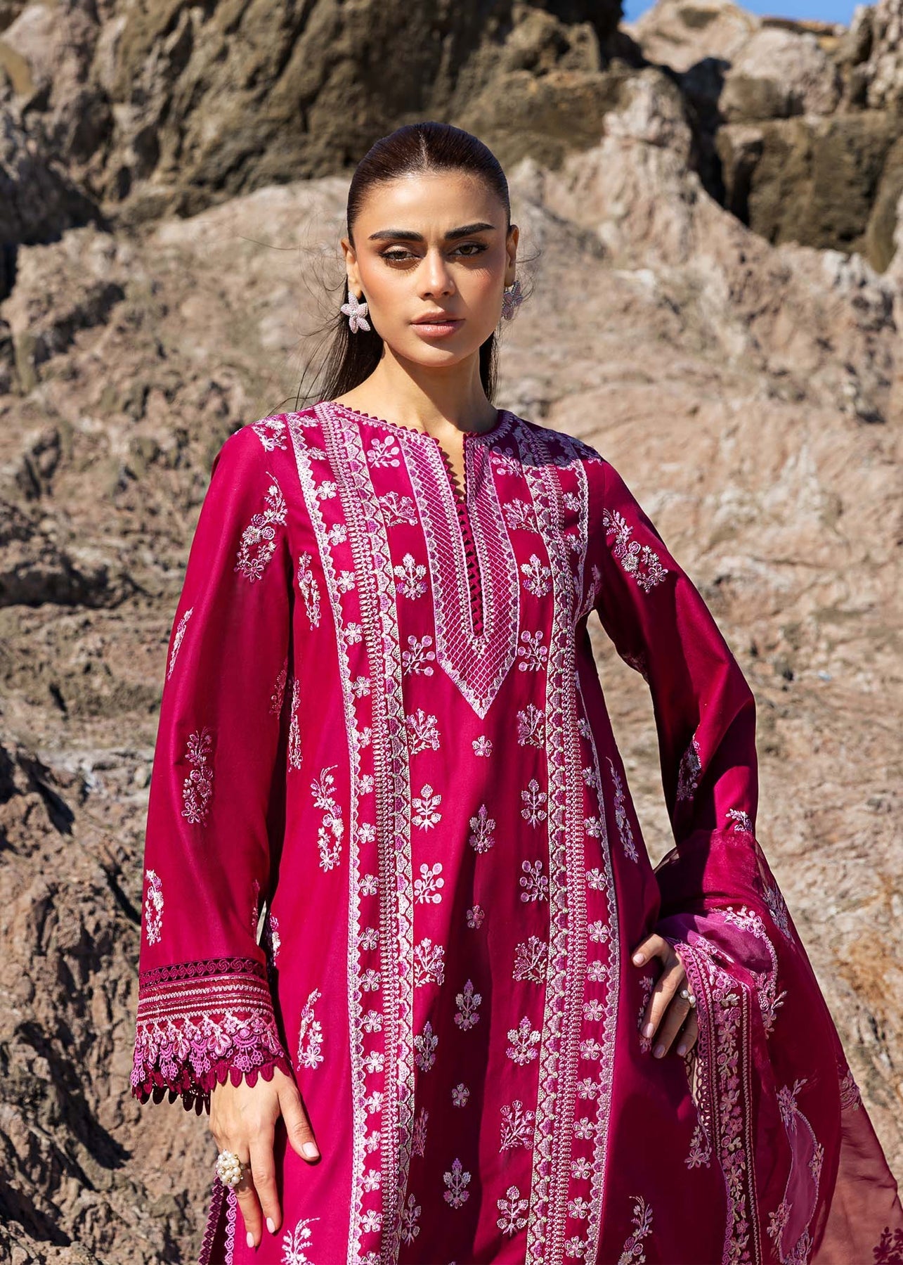 Akbar Aslam | Mare Lawn Edit 25 | Nirvana -   Ladies Clothes -  Saira Saqlain