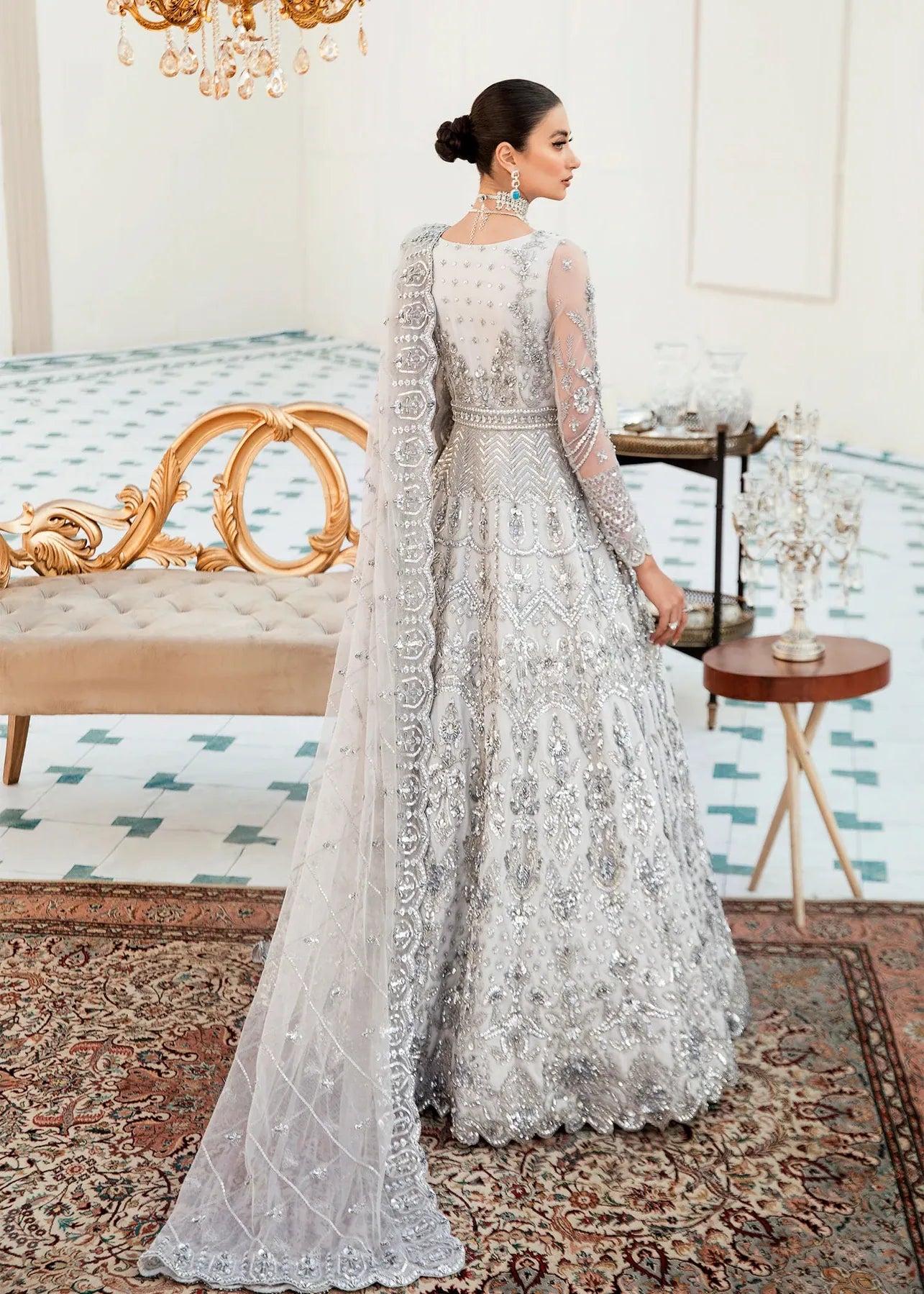 Akbar Aslam | Orphic Bridals | Slate - Saira Saqlain