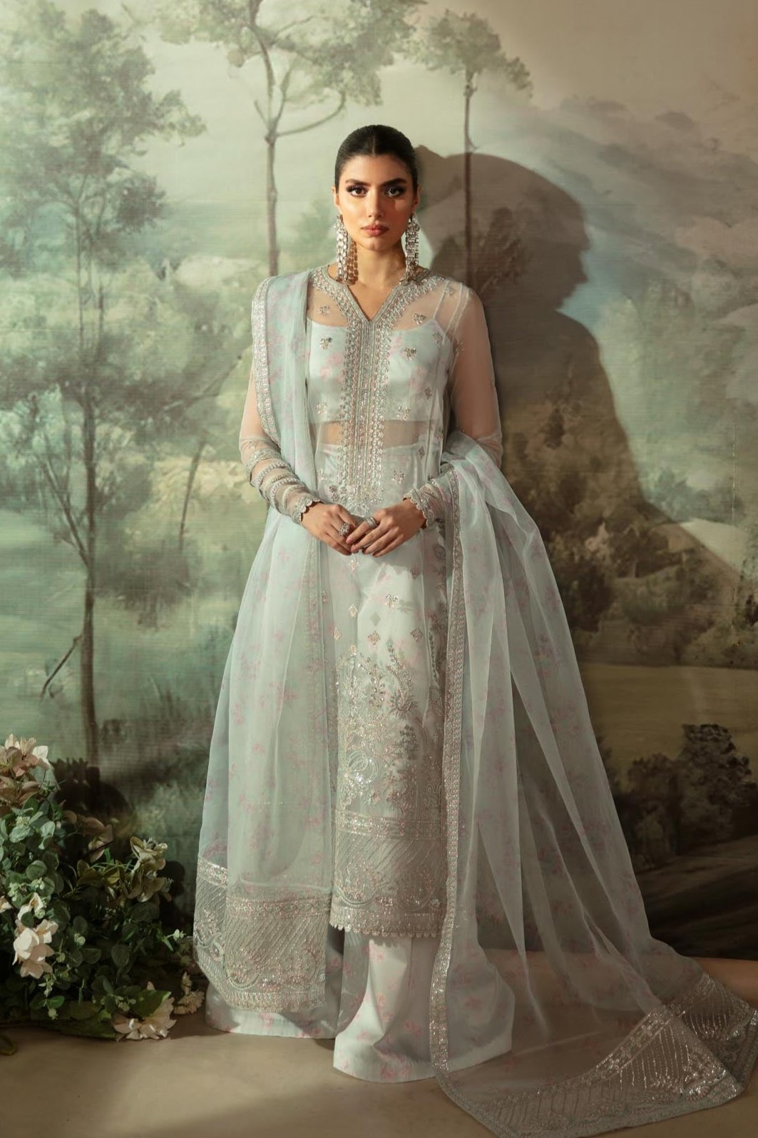 Akbar Aslam | Velora Formal Pret | Ecru - Saira Saqlain