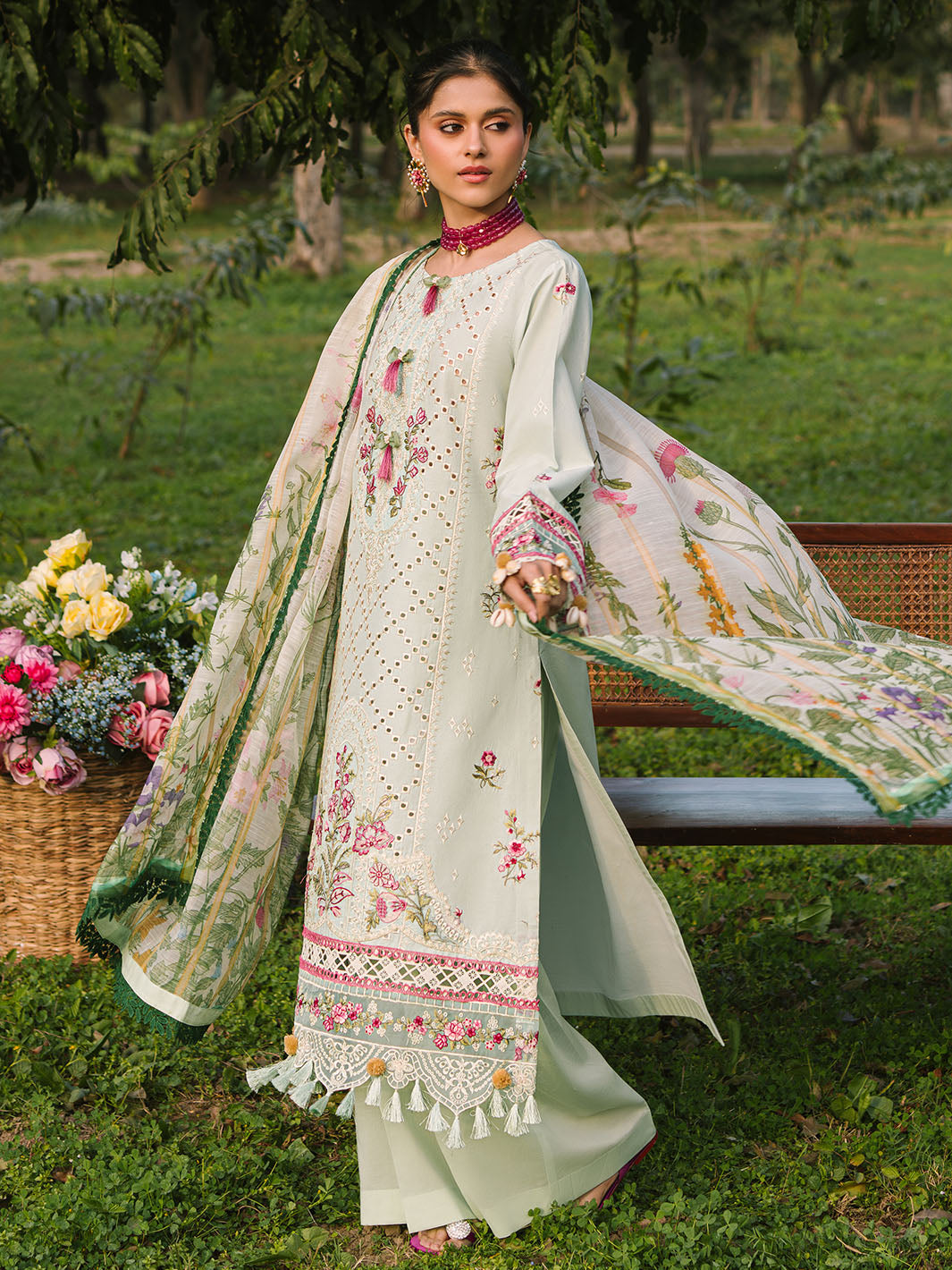 Mahnur | Dahlia Luxury Lawn 25 | Ana -   Ladies Clothes -  Saira Saqlain
