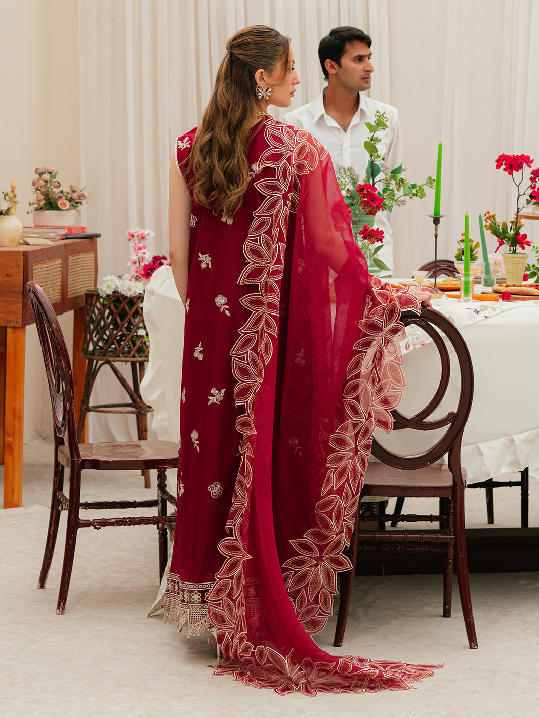 Mahnur | Allenura Luxury Lawn 24 | CELESTIAL - Saira Saqlain