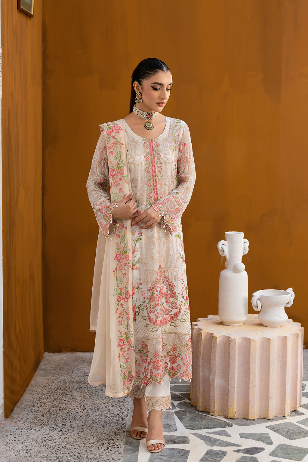 Ramsha | Chevron Chiffon Collection | A-1011 - Saira Saqlain