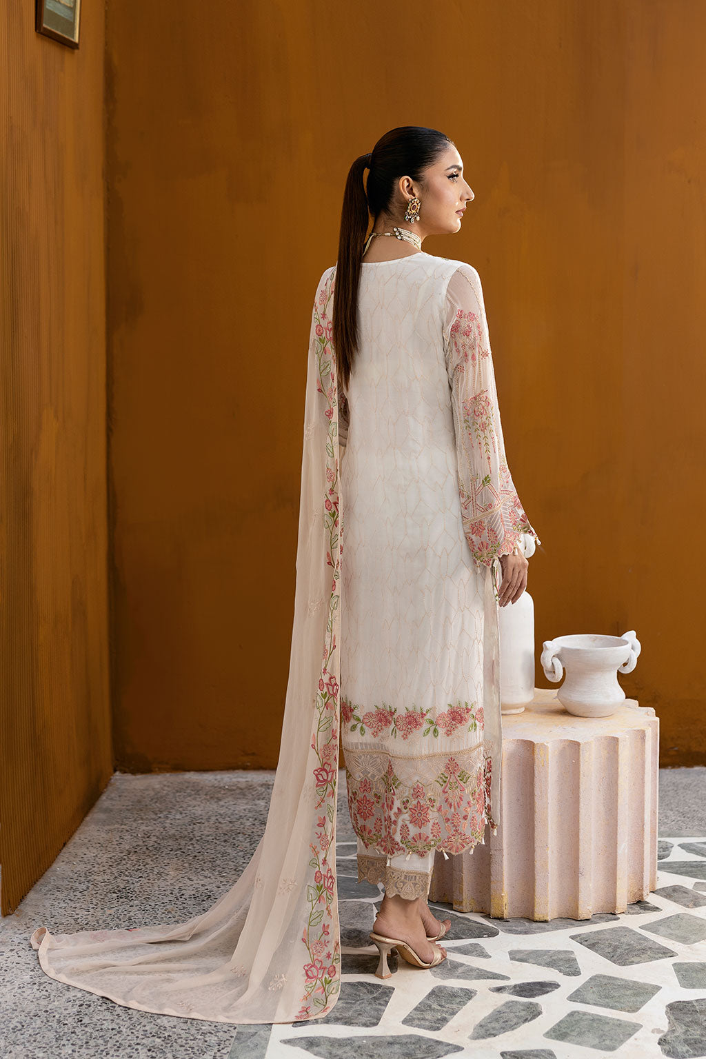 Ramsha | Chevron Chiffon Collection | A-1011 - Saira Saqlain