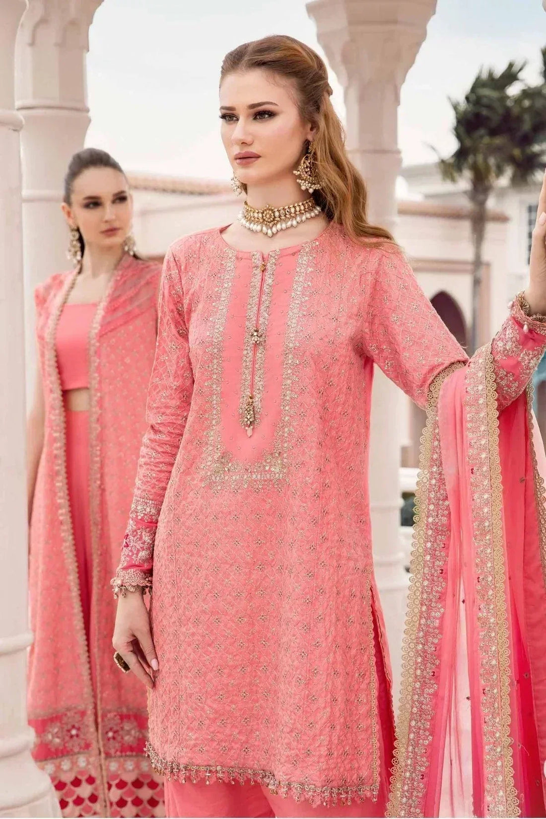 Maria B | Sateen Formals 23 | Candy Pink CST-701 - Saira Saqlain