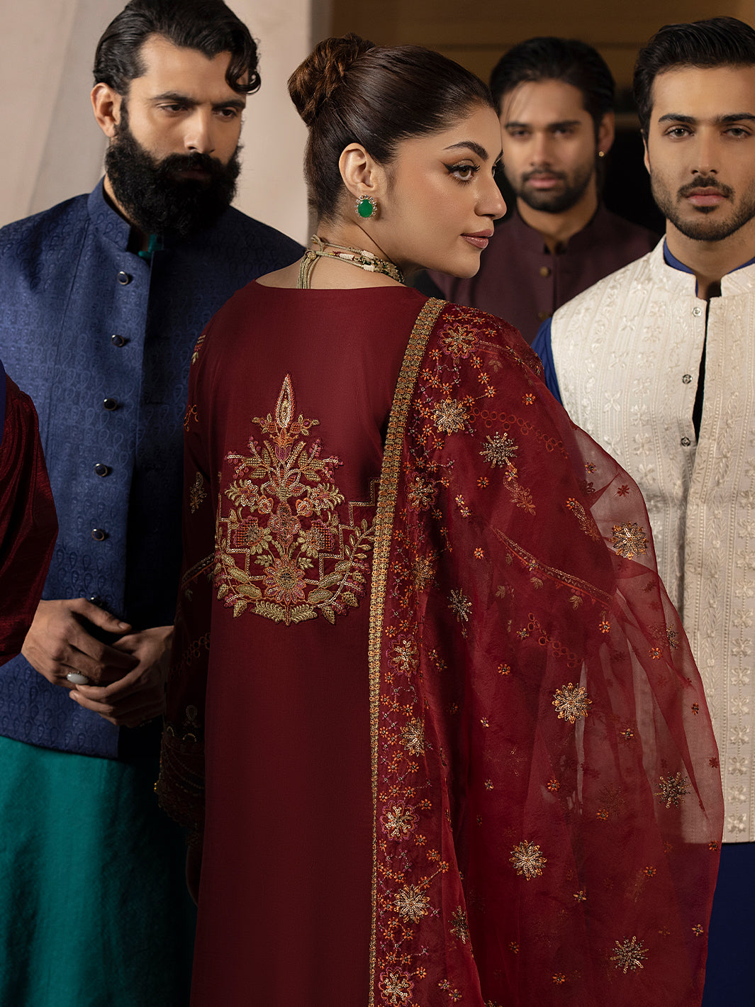 Mahnur | Mahrukh Luxury Lawn 24 | CARNATION - Saira Saqlain