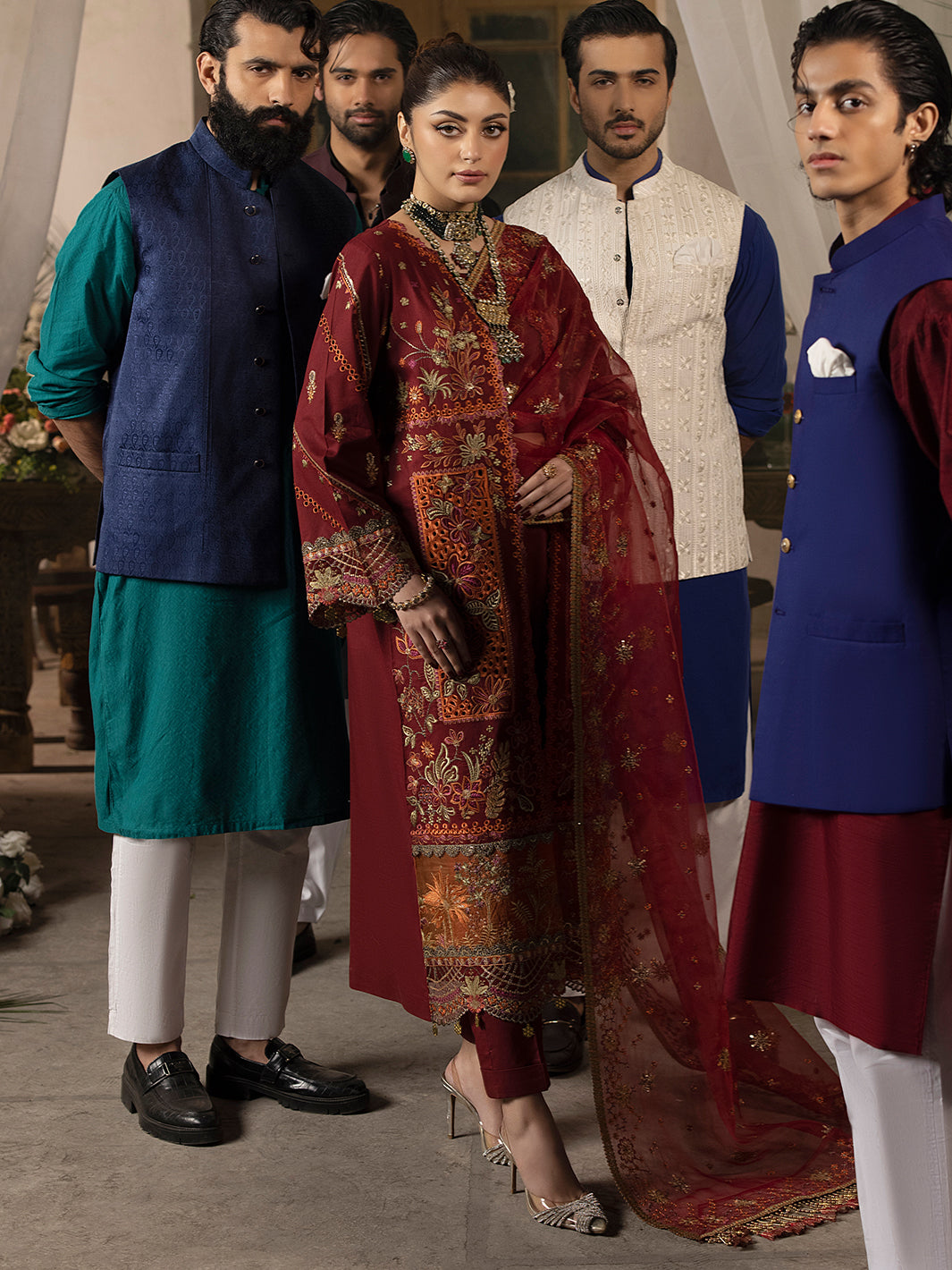 Mahnur | Mahrukh Luxury Lawn 24 | CARNATION - Saira Saqlain