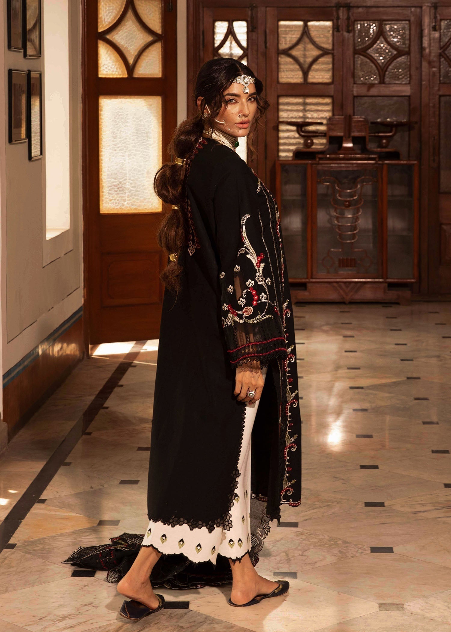 Crimson | Aaleen Winter 24 | Meenakari - Saira Saqlain