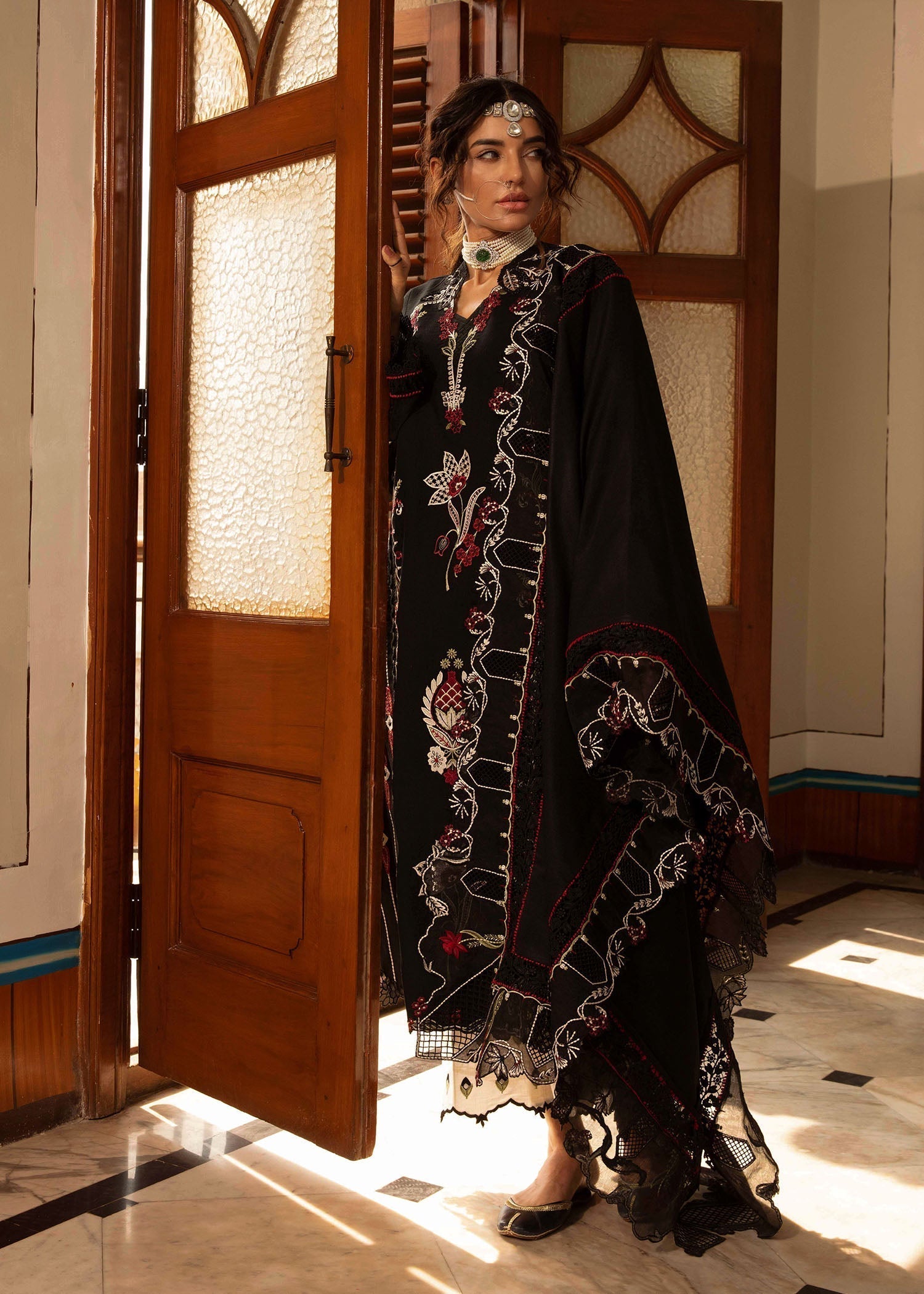 Crimson | Aaleen Winter 24 | Meenakari - Saira Saqlain
