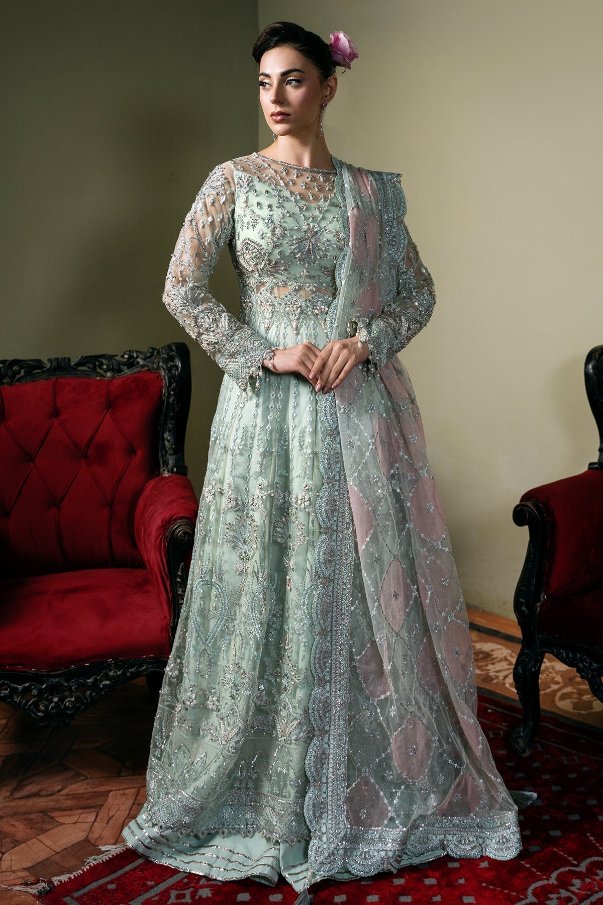 Mina Kashif | Kahani Formals | Zarpash - Saira Saqlain