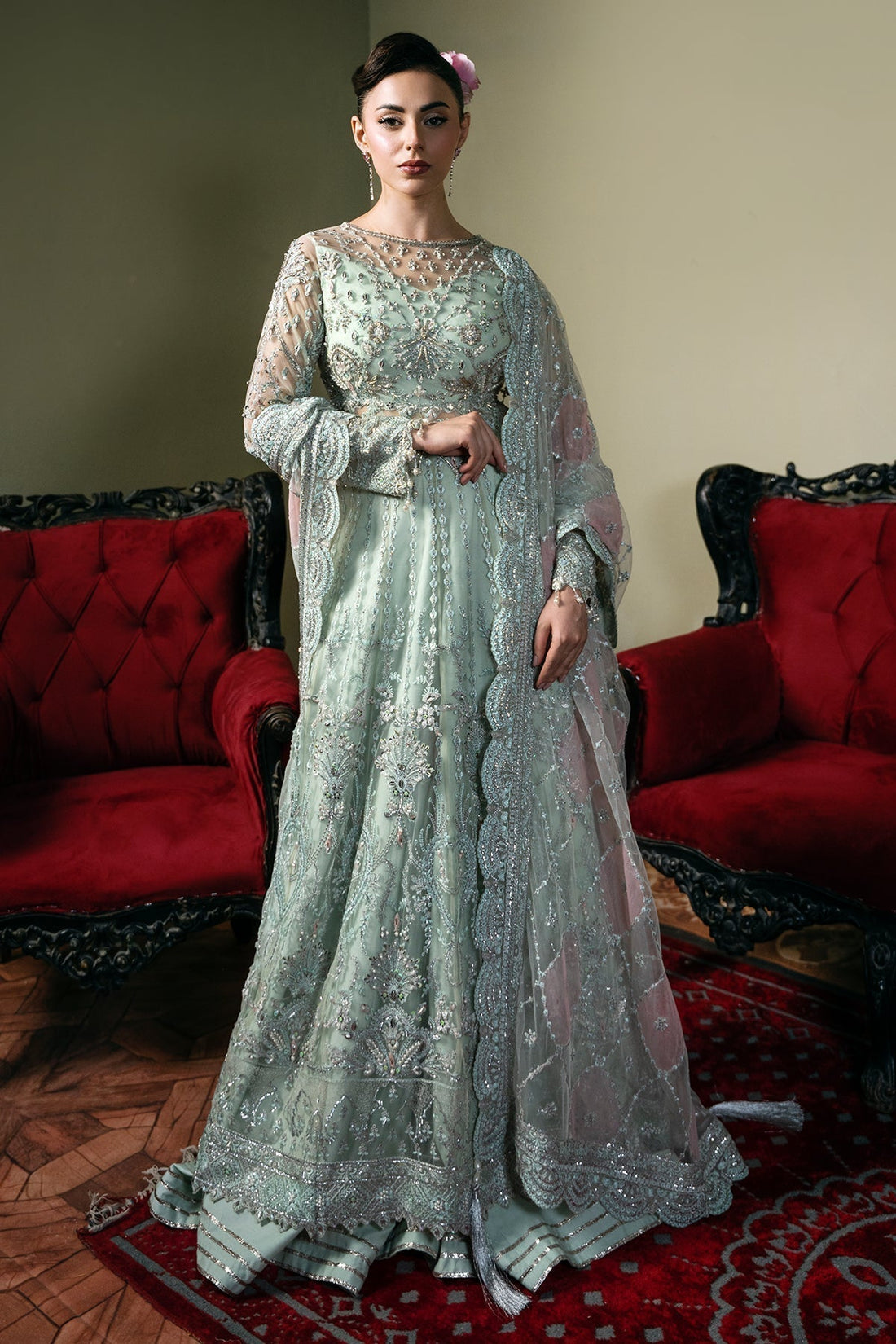 Mina Kashif | Kahani Formals | Zarpash - Saira Saqlain