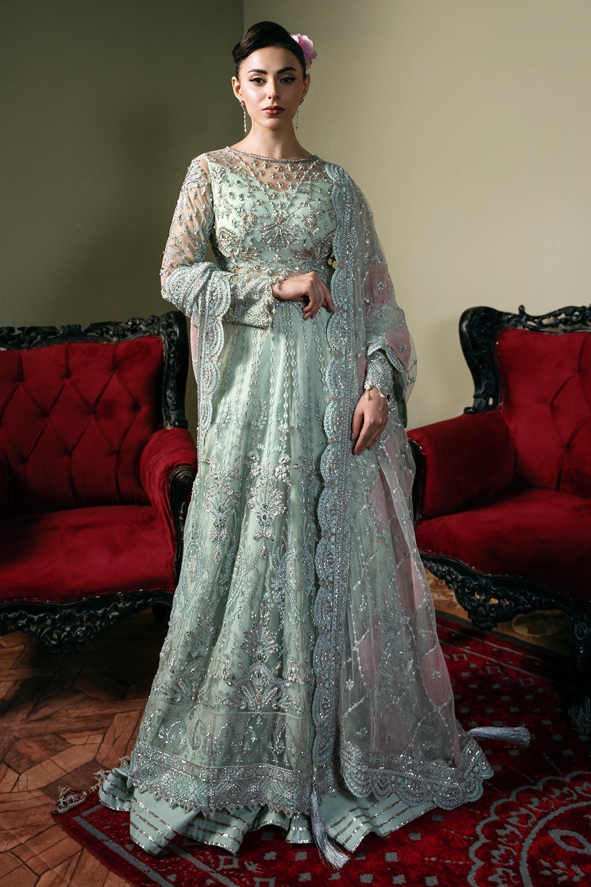 Mina Kashif | Kahani Formals | Zarpash - Saira Saqlain