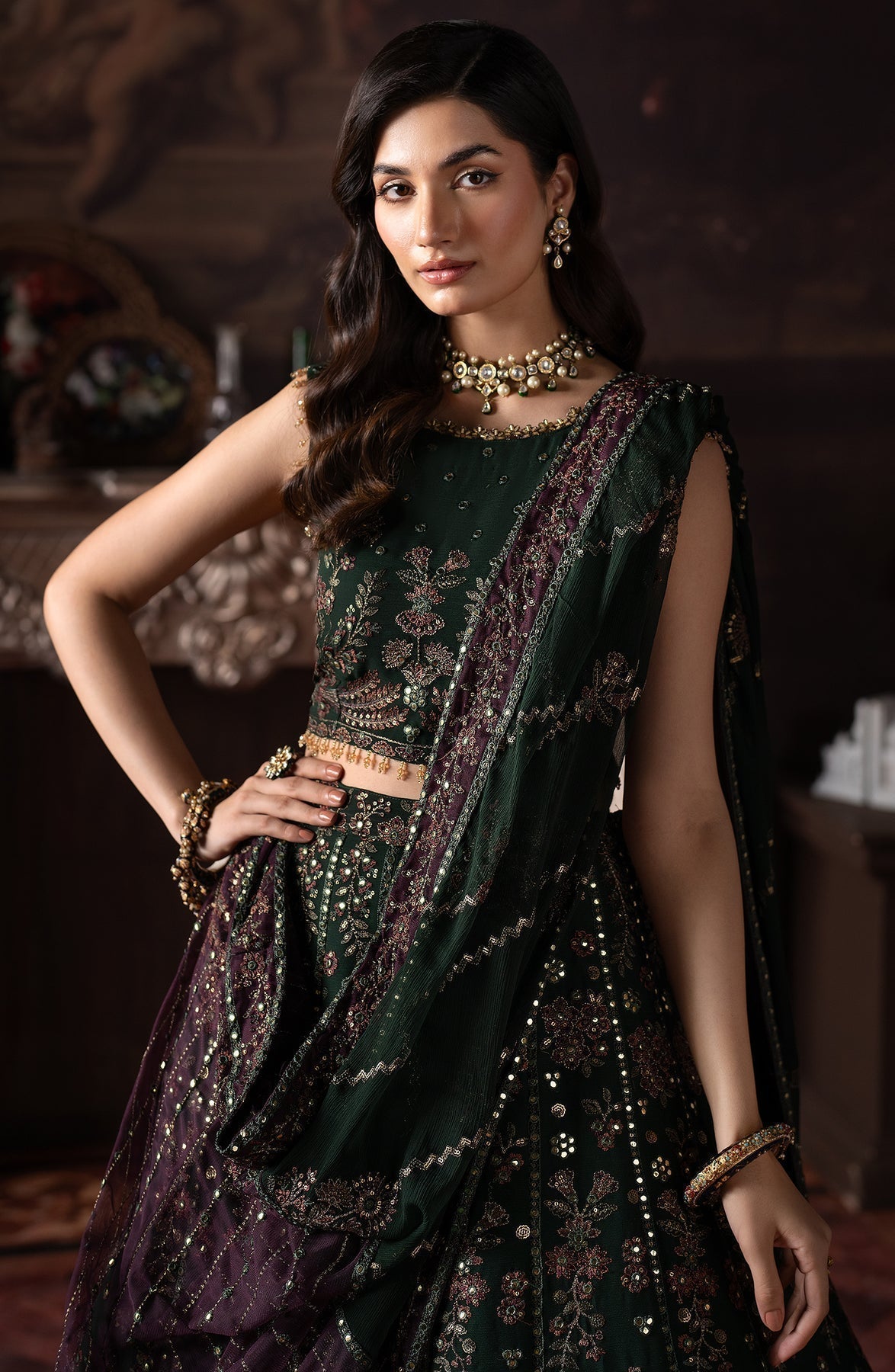 Zarif | Rouge Formals | ZRW 01 ELIZABETH - Saira Saqlain