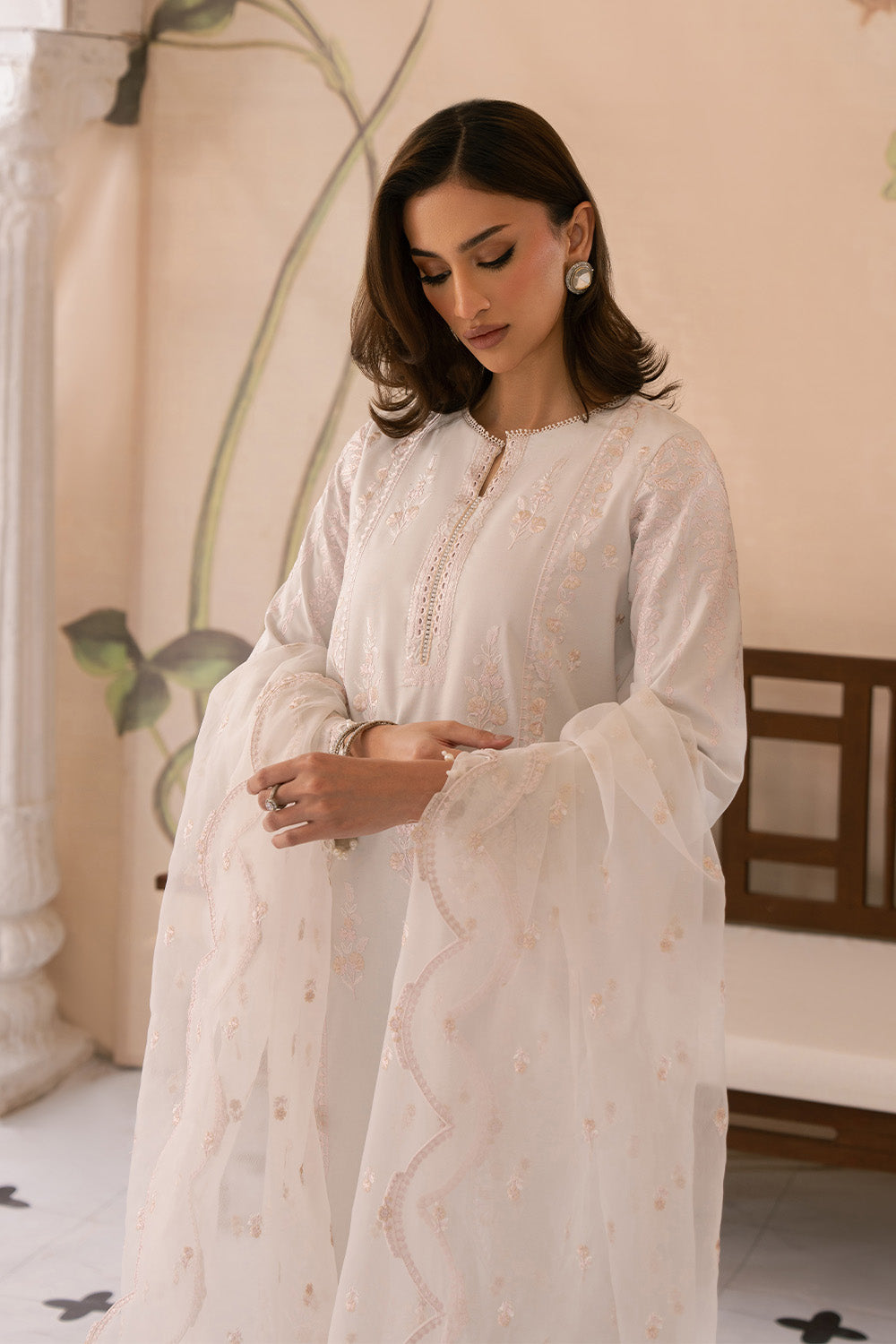Maryum N Maria | Eid Luxury Lawn 25 | AREZOO - MS50153 -   Ladies Clothes -  Saira Saqlain