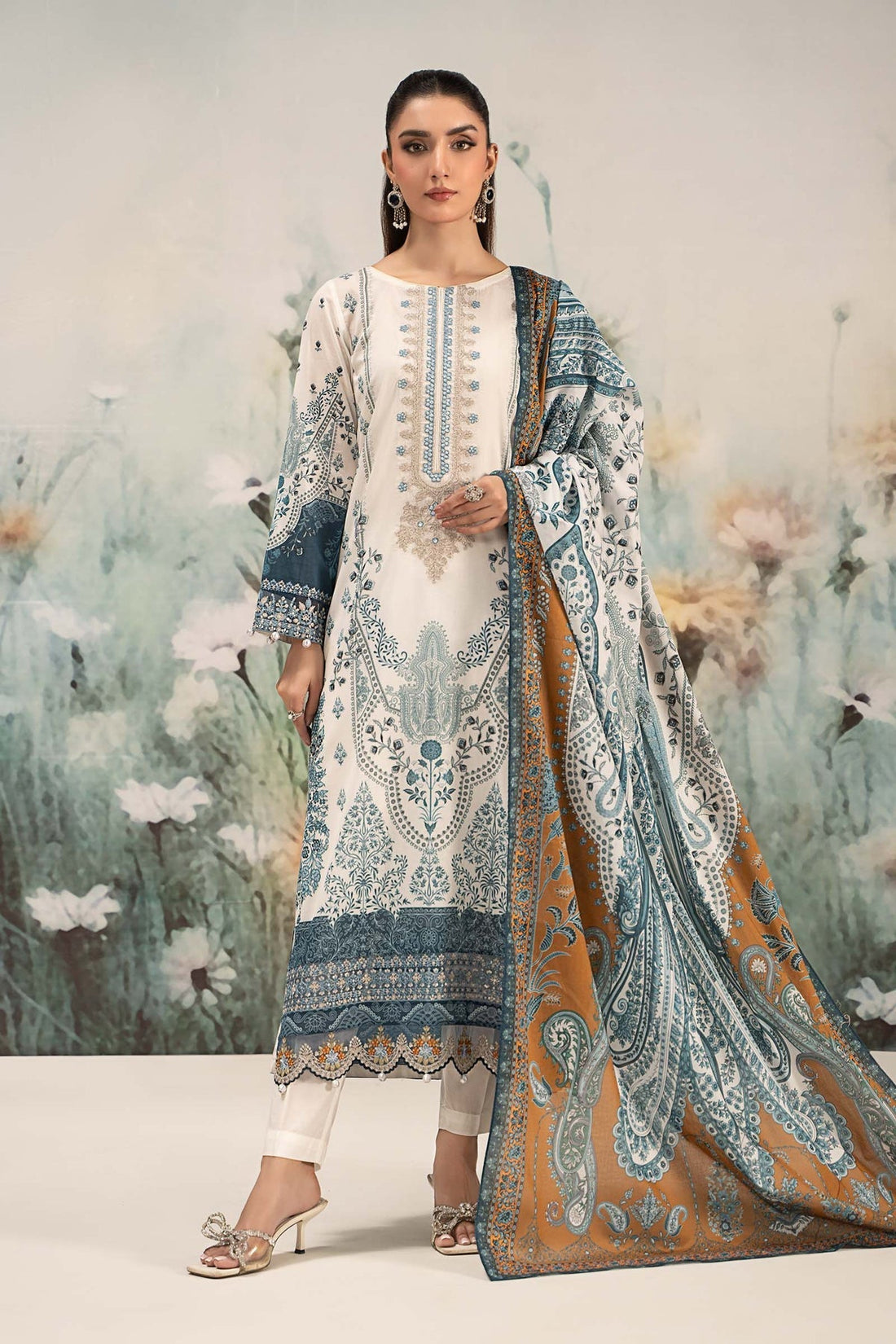 Maria B | Casual Pret 25 | DW-EF25-14 - Saira Saqlain