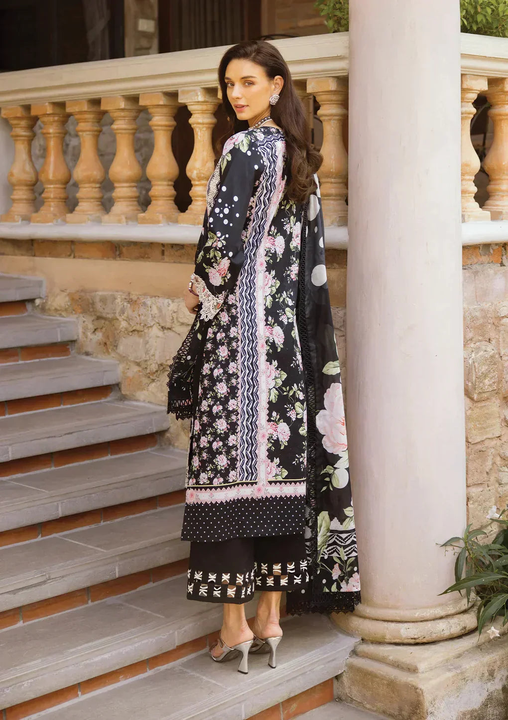 Elaf Premium | Print Chikankari 24 | ECT-05B WILD FLOWER - Saira Saqlain