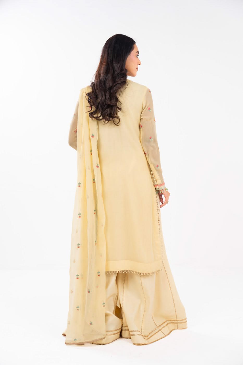 AlKaram | Festive Summer 25 | FC-21I-25-Yellow -   Ladies Clothes -  Saira Saqlain